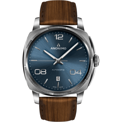 Epurato Automatic Stainless Steel / Blue / Leather