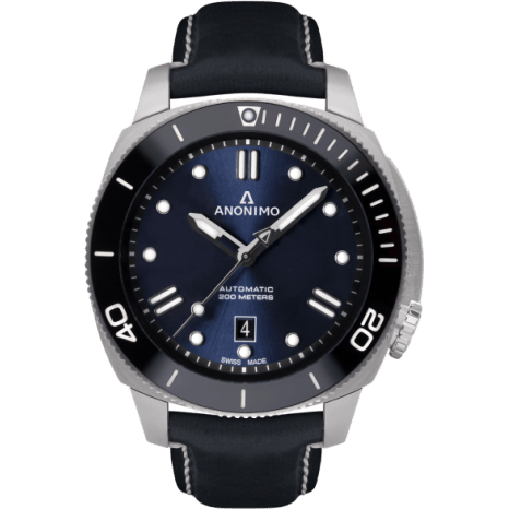 Anonimo Nautilo Automatic Stainless Steel / Navy Blue / Leather AM-1002.09.006.A03