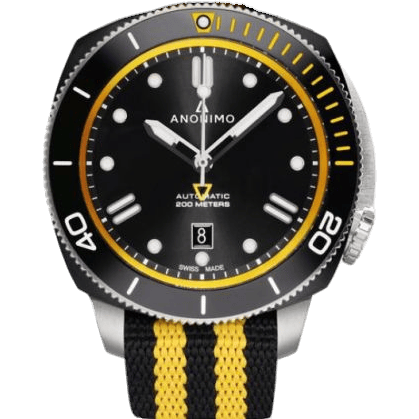Anonimo Nautilo Automatic Stainless Steel / DLC / Black / NATO AM-1002.10.007.A15