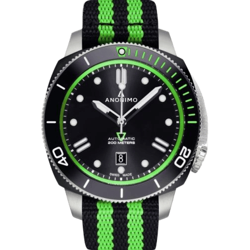 Anonimo Nautilo Automatic Stainless Steel / DLC / Black / NATO AM-1002.11.007.A16
