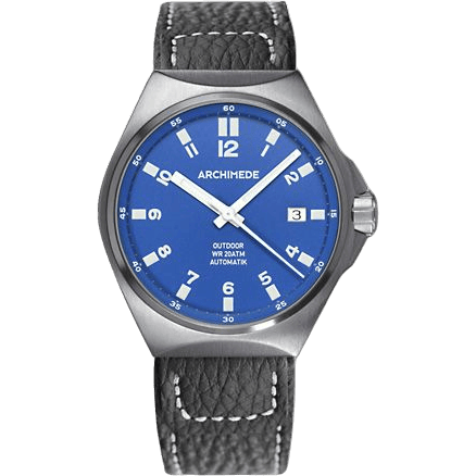 Archimede OutDoor 39 Protect Stainless Steel / Blue / Leather UA8239-A3.1-H