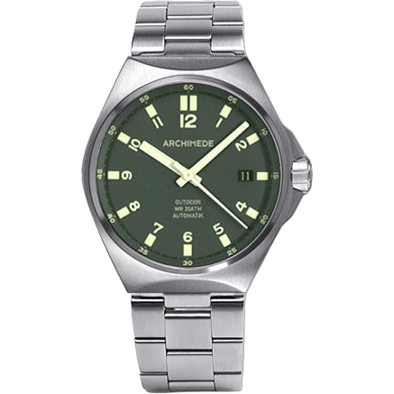 Archimede OutDoor 39 Protect Stainless Steel / Green / Bracelet UA8239B-A4.1-H