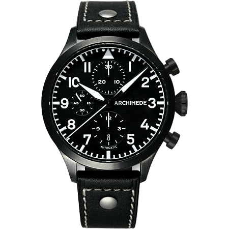 Archimede Pilot Chronograph PVD / Black UA7939-C1.1-SW