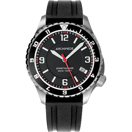 Archimede SportTaucher GMT Stainless Steel / Black / Rubber UA8974-GS-A1.2