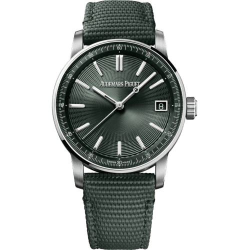 Audemars Piguet CODE 11.59 Automatic Stainless Steel / Green / Fabric 15210ST.OO.A056KB.01
