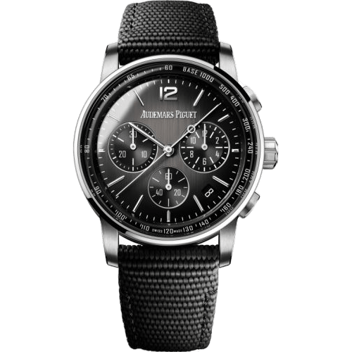 Audemars Piguet CODE 11.59 Chronograph Selfwinding White Gold / Ceramic / Grey / Fabric 26393NB.OO.A002KB.01