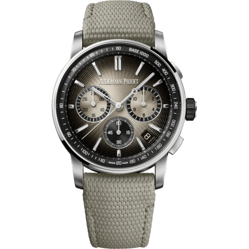 Audemars Piguet CODE 11.59 Chronograph Selfwinding Stainless Steel - Ceramic / Beige / Fabric 26393QT.OO.A064KB.01