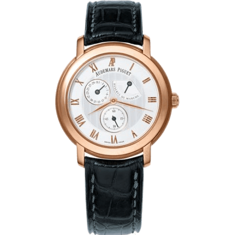 Audemars Piguet Jules Audemars Small Seconds & Power Reserve Pink Gold / Silver 25955OR.OO.D002CR.01