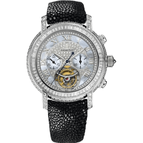 Jules Audemars 26083 Tourbillon Chronograph White Gold / MOP