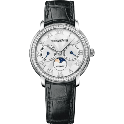 Jules Audemars Day & Date White Gold / Diamond / Silver