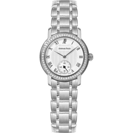 Jules Audemars Small Seconds White Gold / Diamond / Silver / Bracelet