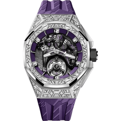 Royal Oak Concept Black Panther Flying Tourbillon White Gold