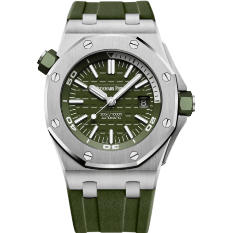 Audemars Piguet Royal Oak Offshore Diver Stainless Steel / Khaki 15710ST.OO.A052CA.01