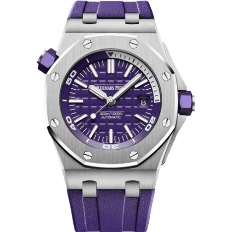 Audemars Piguet Royal Oak Offshore Diver Stainless Steel / Purple 15710ST.OO.A077CA.01