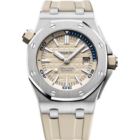 Audemars Piguet Royal Oak Offshore Diver Stainless Steel / Beige 15710ST.OO.A085CA.01