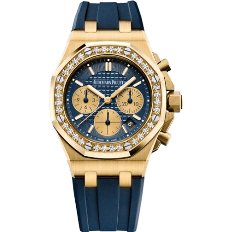 Audemars Piguet Royal Oak OffShore 26231 Lady Chronograph Yellow Gold / Blue / Diamond 26231BA.ZZ.D027CA.01