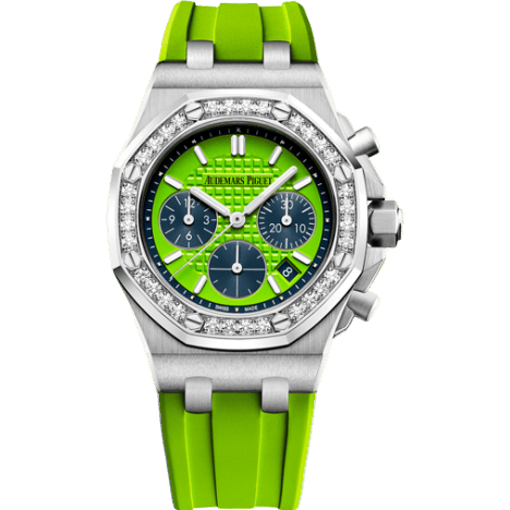 Audemars Piguet Royal Oak OffShore 26231 Lady Chronograph Stainless Steel / Green / Diamond 26231ST.ZZ.D038CA.01