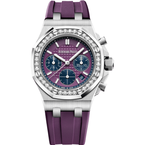 Audemars Piguet Royal Oak OffShore 26231 Lady Chronograph Stainless Steel / Plum / Diamond 26231ST.ZZ.D075CA.01