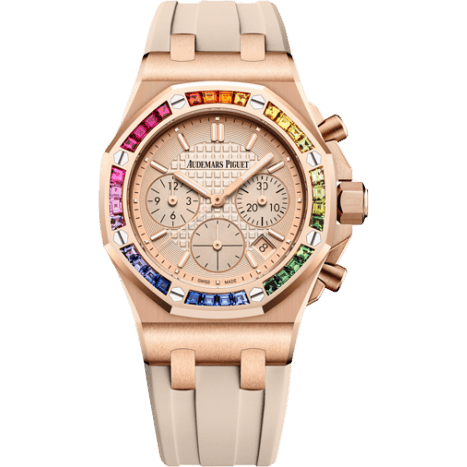 Audemars Piguet Royal Oak OffShore Lady Chronograph Pink Gold / Silver / Rainbow 26236OR.YY.D085CA.01