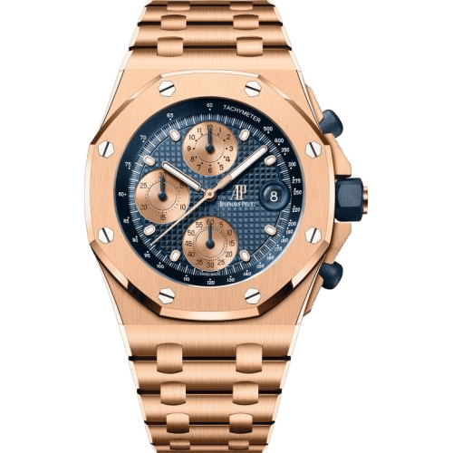 Audemars Piguet Royal Oak Offshore Pink Gold / Blue / Bracelet 26238OR.OO.2000OR.01
