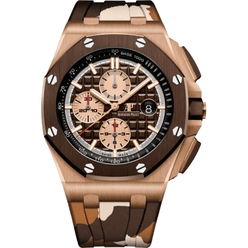 Audemars Piguet Royal Oak Offshore 42 Pink Gold / Ceramic / Brown / Rubber 26401RO.OO.A087CA.01