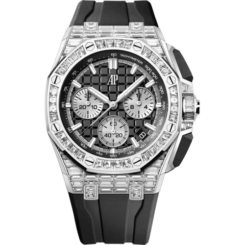 Audemars Piguet Royal Oak Offshore 43 White Gold - Baguette / Black 26425BC.ZZ.D002CA.01