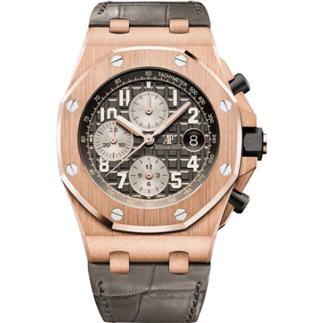 Audemars Piguet Royal Oak Offshore 42 Pink Gold / Grey / Alligator 26470OR.OO.A125CR.01