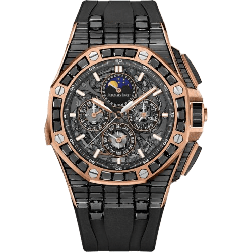 Audemars Piguet Royal Oak OffShore Grande Complication Pink Gold - Black Sapphire / Skeleton 26583OR.SS.A002CA.01