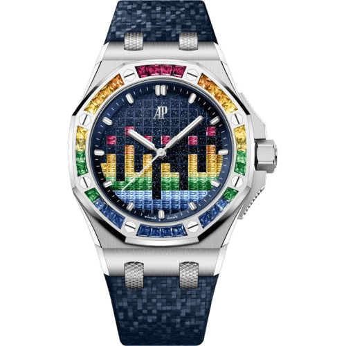 Audemars Piguet Royal Oak Offshore Selfwinding Music Edition White Gold - Rainbow / Aventurine 77601BC.YY.D343CA.01