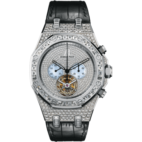 Royal Oak Tourbillon Chronograph White Gold / Diamond / Strap