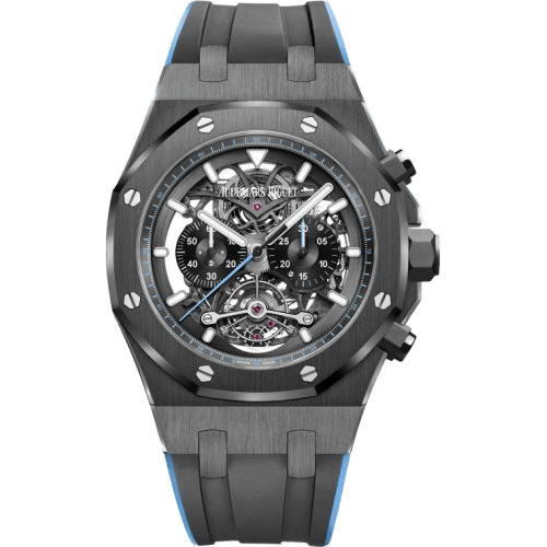 Royal Oak Tourbillon Chronograph Openworked Ceramic / Blue