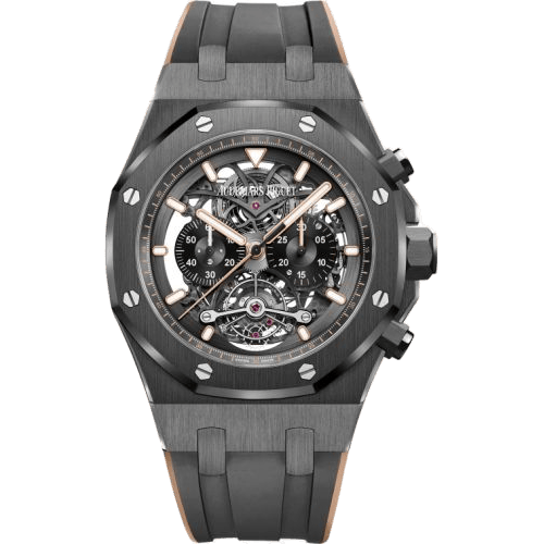 Royal Oak Tourbillon Chronograph Openworked Ceramic / Pink Gold
