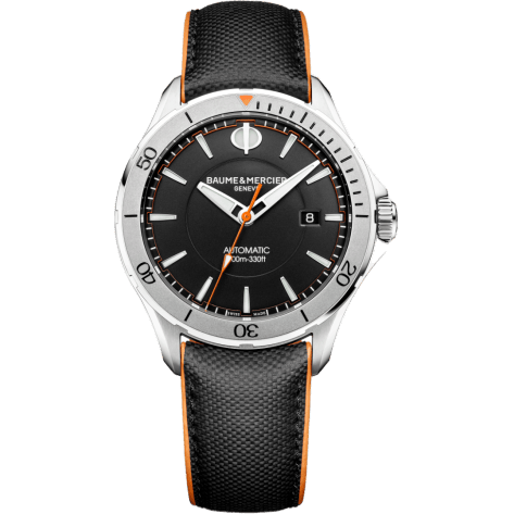 Clifton Club Stainless Steel / Black / Sailcloth