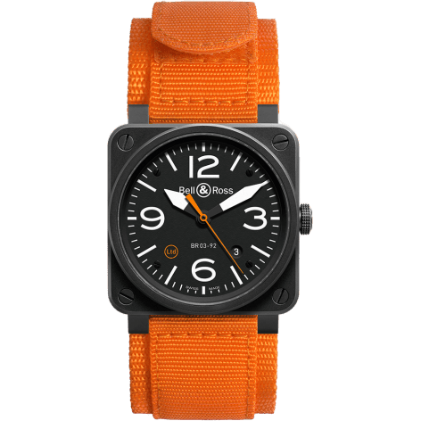 Bell & Ross BR 03 92 Orange Carbon BR0392-O-CA