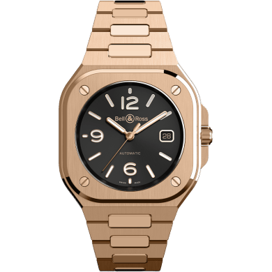 Bell & Ross BR 05 Rose Gold / Black / Bracelet BR05A-BL-PG/SPG