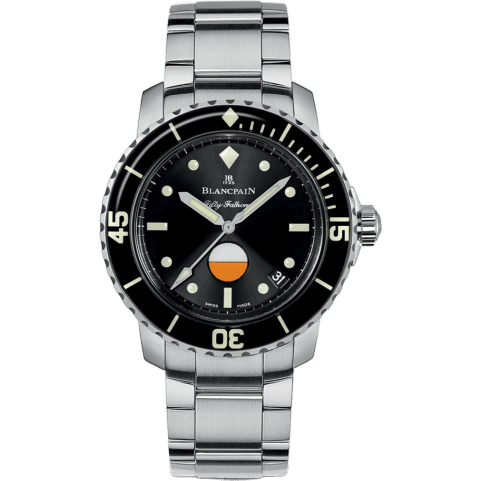 Blancpain Fifty Fathoms MIL-SPEC Stainless Steel / Black / Bracelet 5008-1130-71S