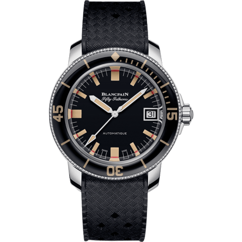 Blancpain Fifty Fathoms Barakuda Stainless Steel / Black / Tropic 5008B-1130-B52A