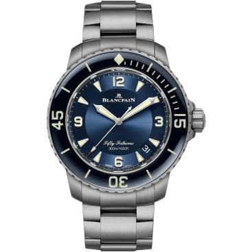 Blancpain Fifty Fathoms Titanium / Blue / Bracelet 5015-12B40-98