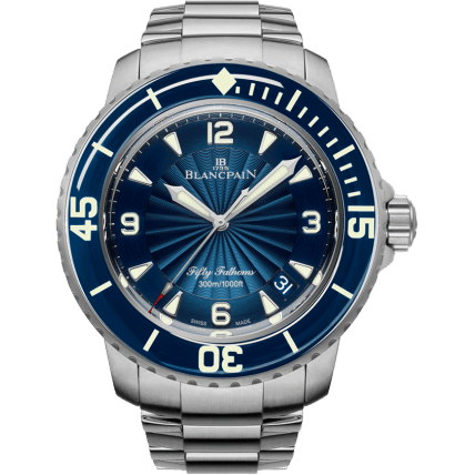 Fifty Fathoms Automatique Stainless Steel / Blue / Bracelet