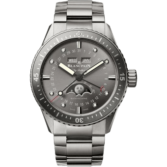 Blancpain Fifty Fathoms Bathygraphe Quantième Complet Titanium / Grey / Bracelet 5054-1210-98S