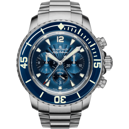 Blancpain Fifty Fathoms Chronographe Flyback Stainless Steel / Bue / Bracelet 5085F.B-1140-71B