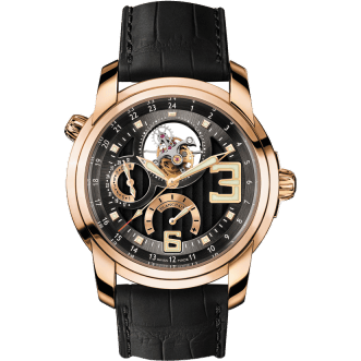 L-Evolution Tourbillon GMT 8 Jours Red Gold