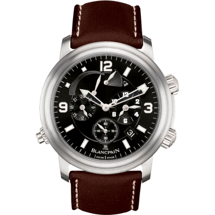 Blancpain Léman Réveil GMT Titanium / Black / Barennia 2041-1230-63B