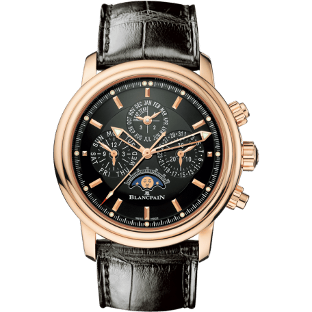 Blancpain Léman Chronographe Flyback Quantième Perpétuel Red Gold / Black / Alligator 2685F-3630-53B2685F-3630-53B
