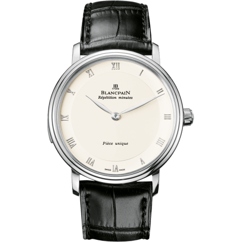 Blancpain Villeret Tourbillon Minute Repeater Automata White Gold / Opaline 6033-1542-55