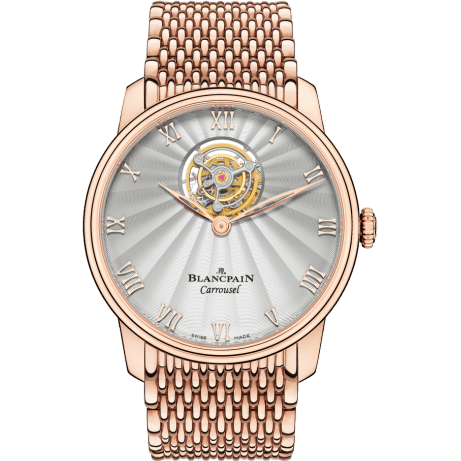 Blancpain Villeret Carrousel Volant Une Minute Red Gold / Bracelet 66228-3642-MMB