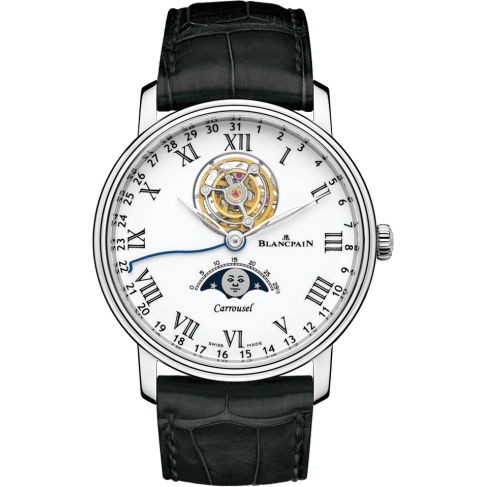 Blancpain Villeret Carrousel Phase de Lune Platinum 6622L-3431-55B