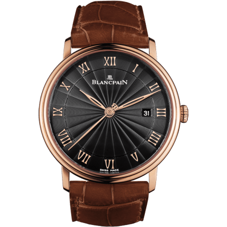 Blancpain Villeret Ultraplate Automatique 40mm Red Gold / Black 6651-3630-55B