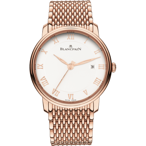 Blancpain Villeret Ultraplate Automatique 40mm Red Gold / Opalin / Bracelet 6651-3642-MMB