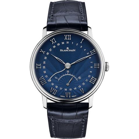 Blancpain Villeret Ultraplate Quantième Seconde Rétrograde White Gold / Flinqué 6653Q-1529-55B